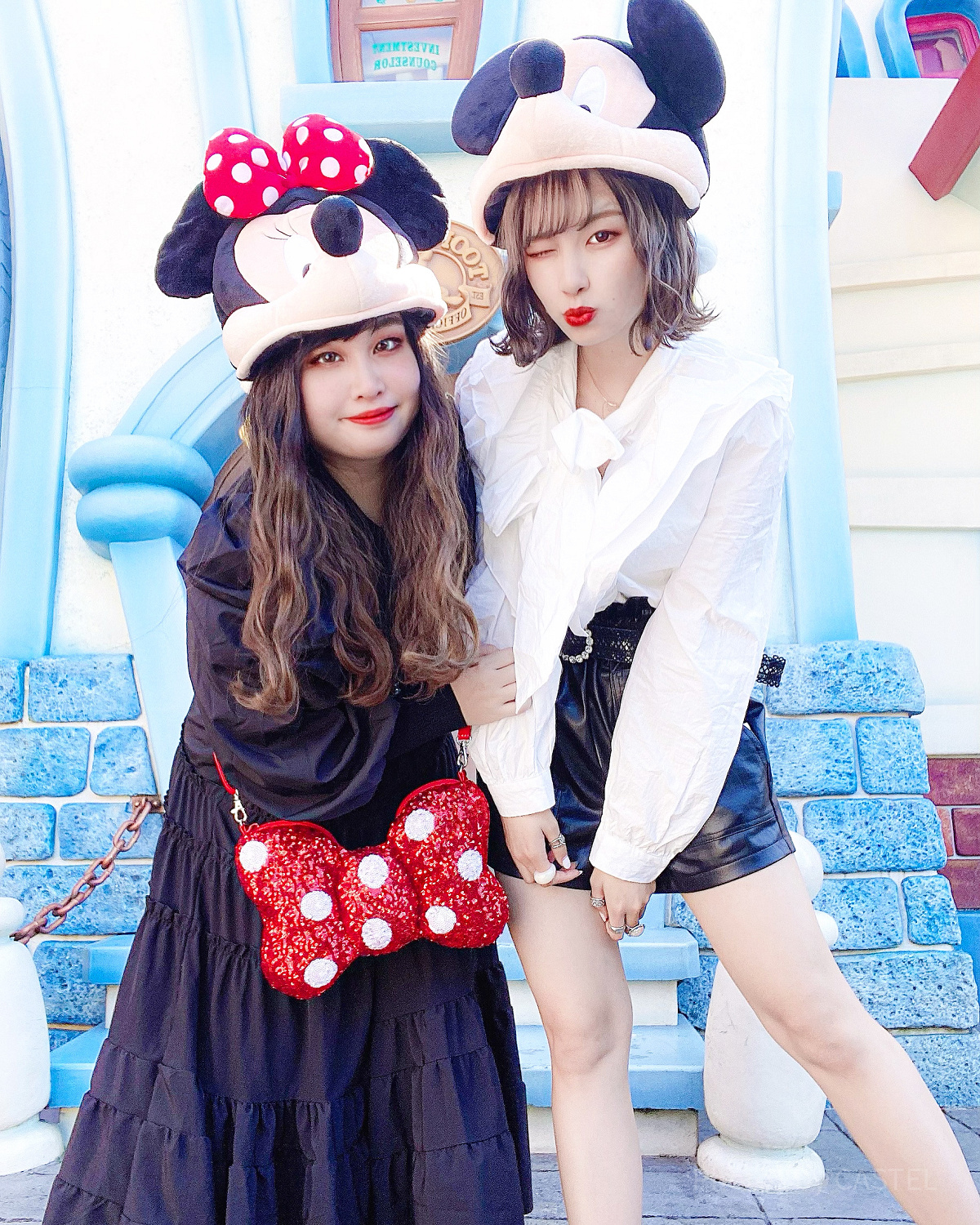 ディズニー ファンキャップ ミッキー ミニー セット ペア クリスマス