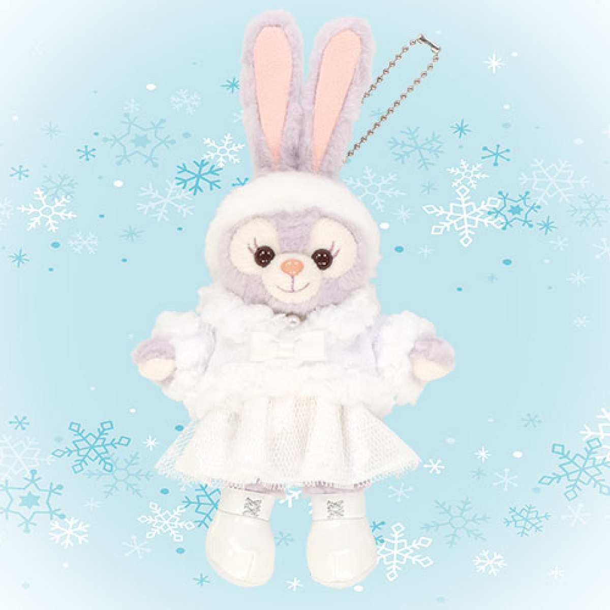 ステラルーぬいぐるみバッジ（ホワイト・ウィンタータイム・ワンダーズ