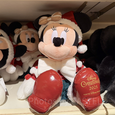 ミニーぬいぐるみ(クリスマスグッズ2025)| キャステル | CASTEL