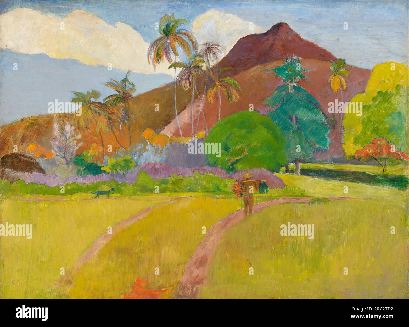 Tahitian Landscape 1891 by Paul Gauguin Stock Photo - Alamy