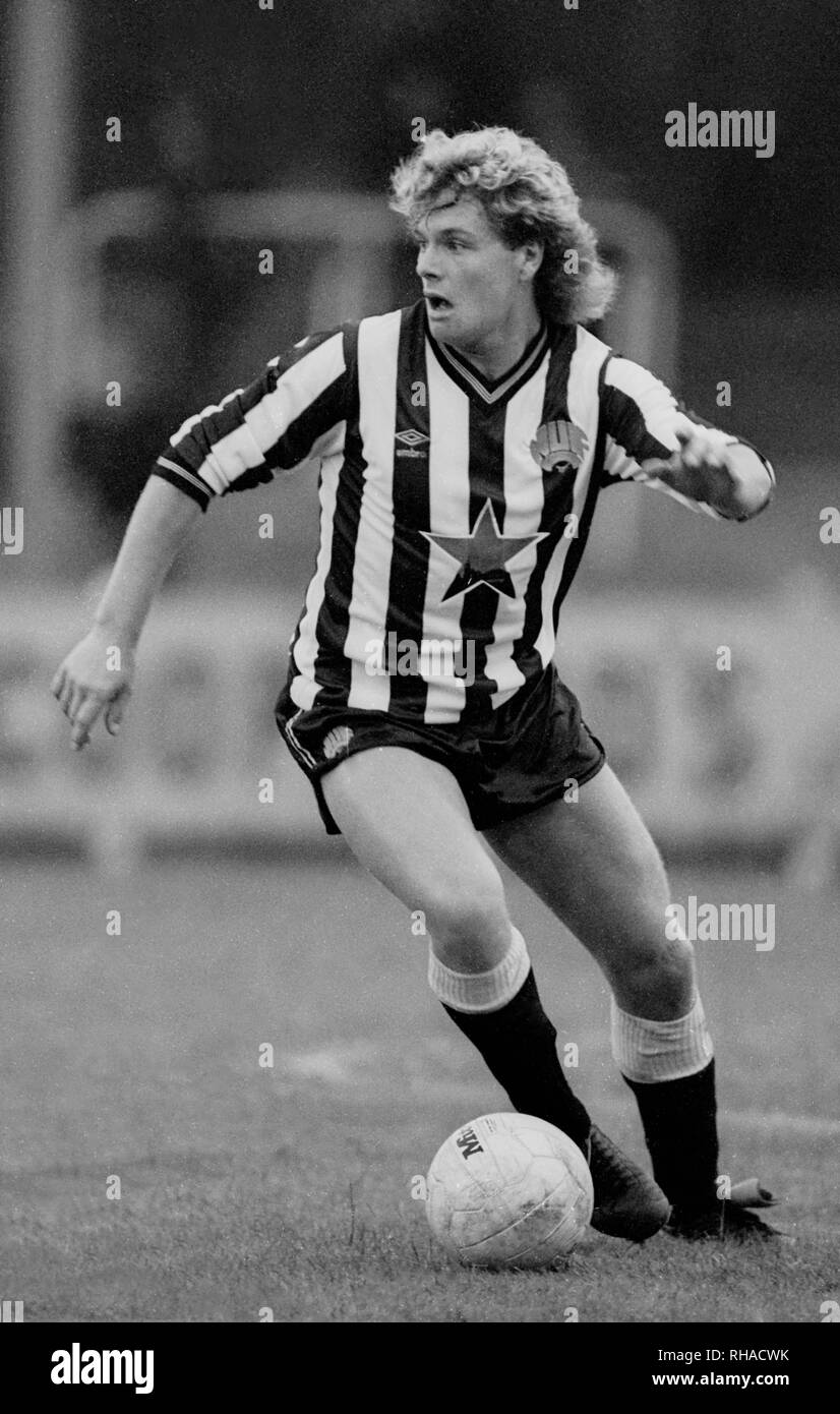 PAUL GASCOIGNE, NEWCASTLE UNITED FC, , 1985 Stock Photo - Alamy