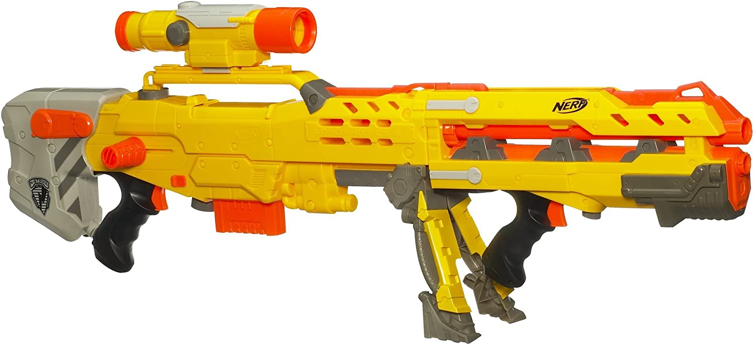 NERF N-STRIKE LONGSHOT CS-6 61983 2-IN-1 BLASTER – Cards and