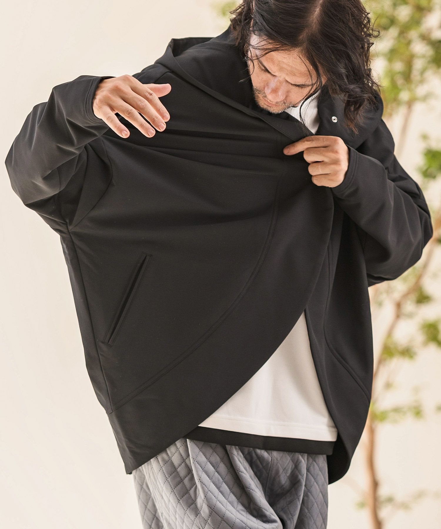 CAMBIO(カンビオ)】変形ドルマンパーカー(HLCM0175) | CAMBIO カンビオ