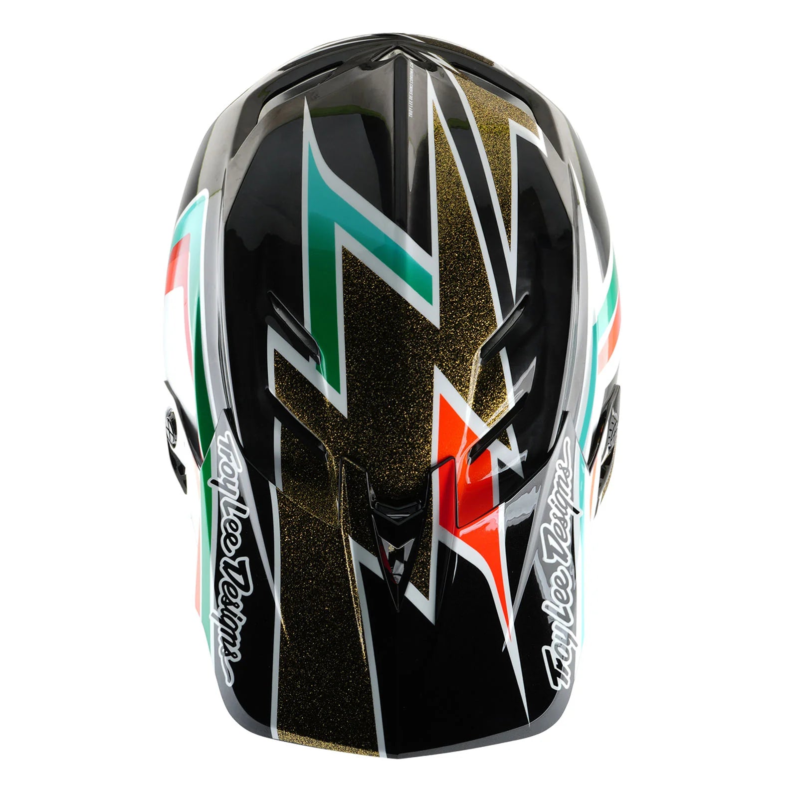 Troy Lee Designs D4 Carbon Full Face Helmet - Frames - Black-Gold