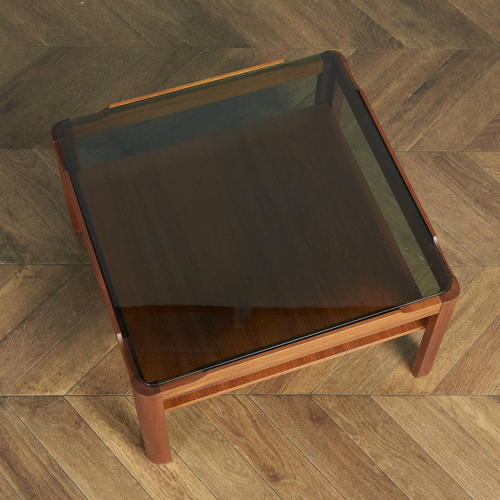 メイヤー myer ヴィンテージ スモークガラストップ コーヒーテーブル