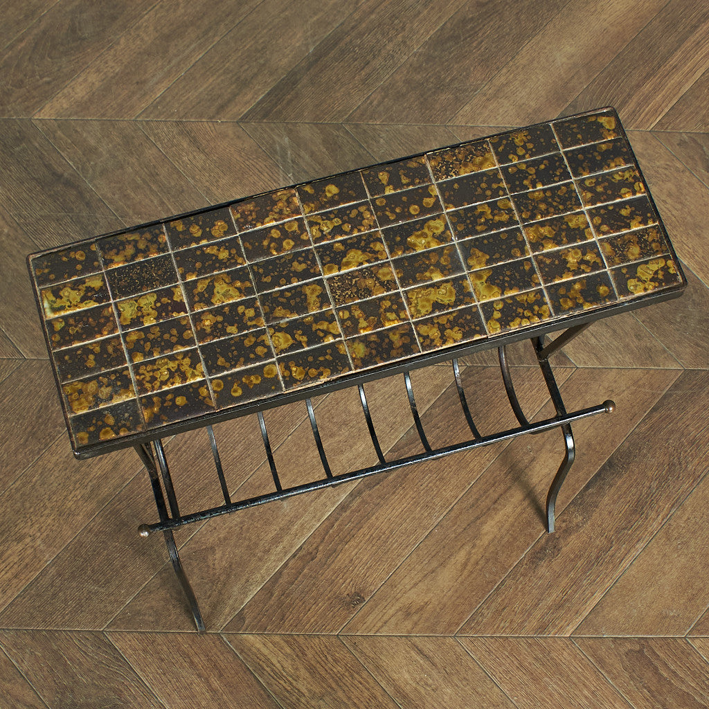 ベルギー製ヴィンテージ タイルトップ マガジンラック #74986 – camori