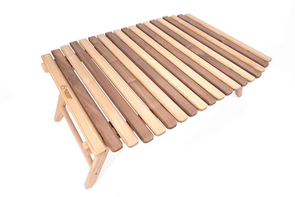 CAMP MANIA PRODUCTS / COMPACT ROUND TABLE (L) walnut mix | CAMP