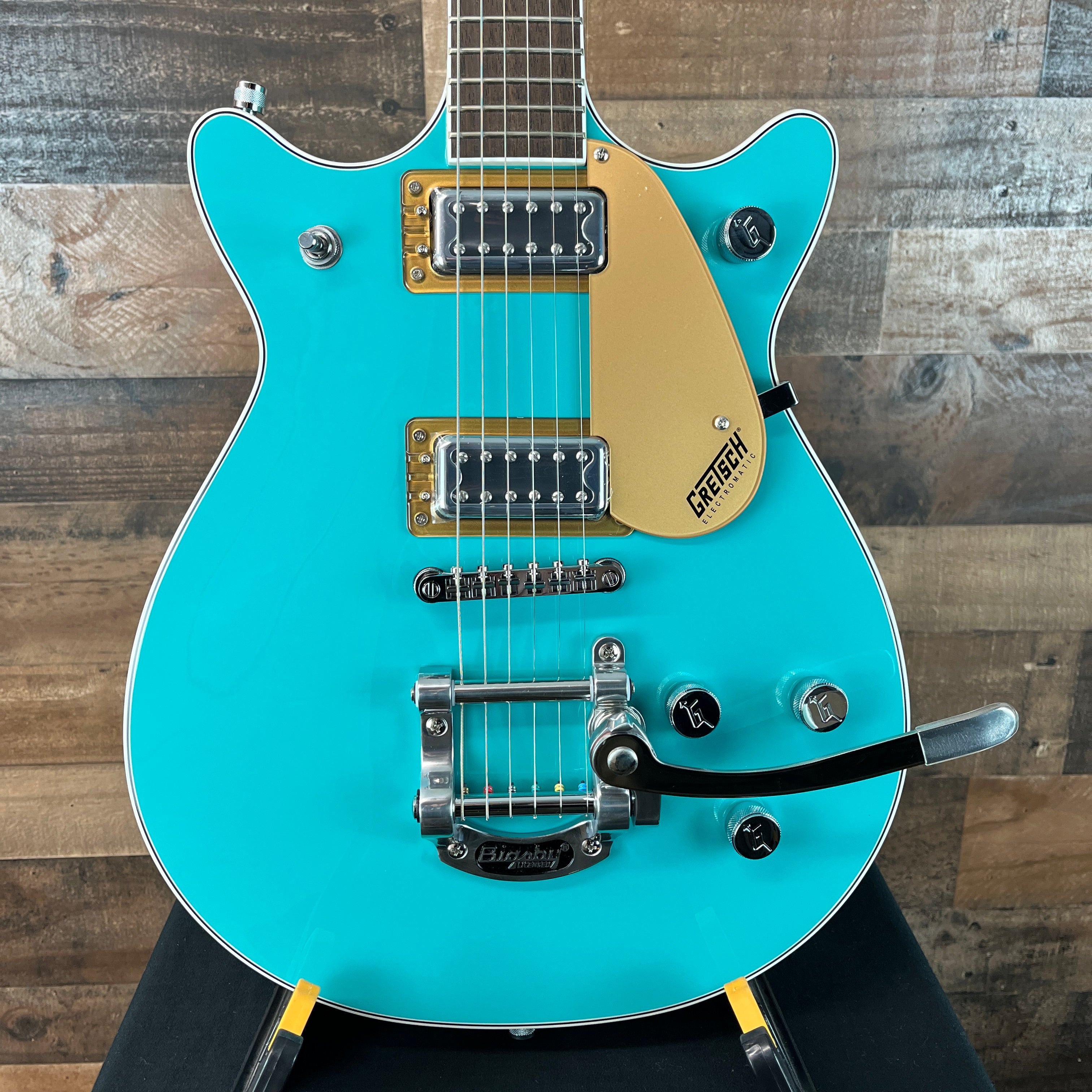 Gretsch G5232T Electromatic Double Jet FT with Bigsby, Caicos Green, 3