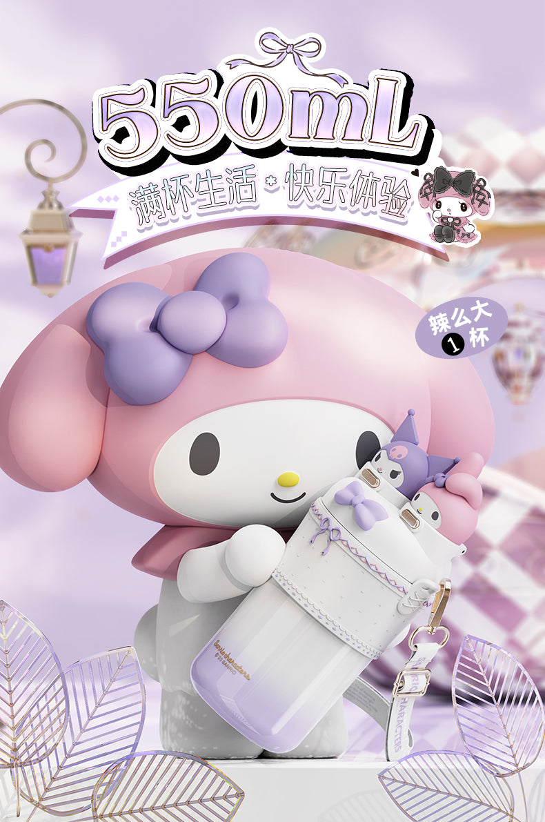 サンリオ］マイメロディ&クロミ 双子 ステンレスマグ ボトル 550ML