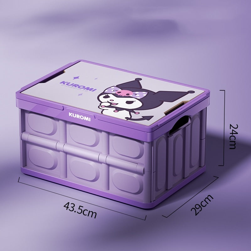 サンリオ］カー用品 車 折りたたみ 収納ボックス 木蓋付き – candymoon