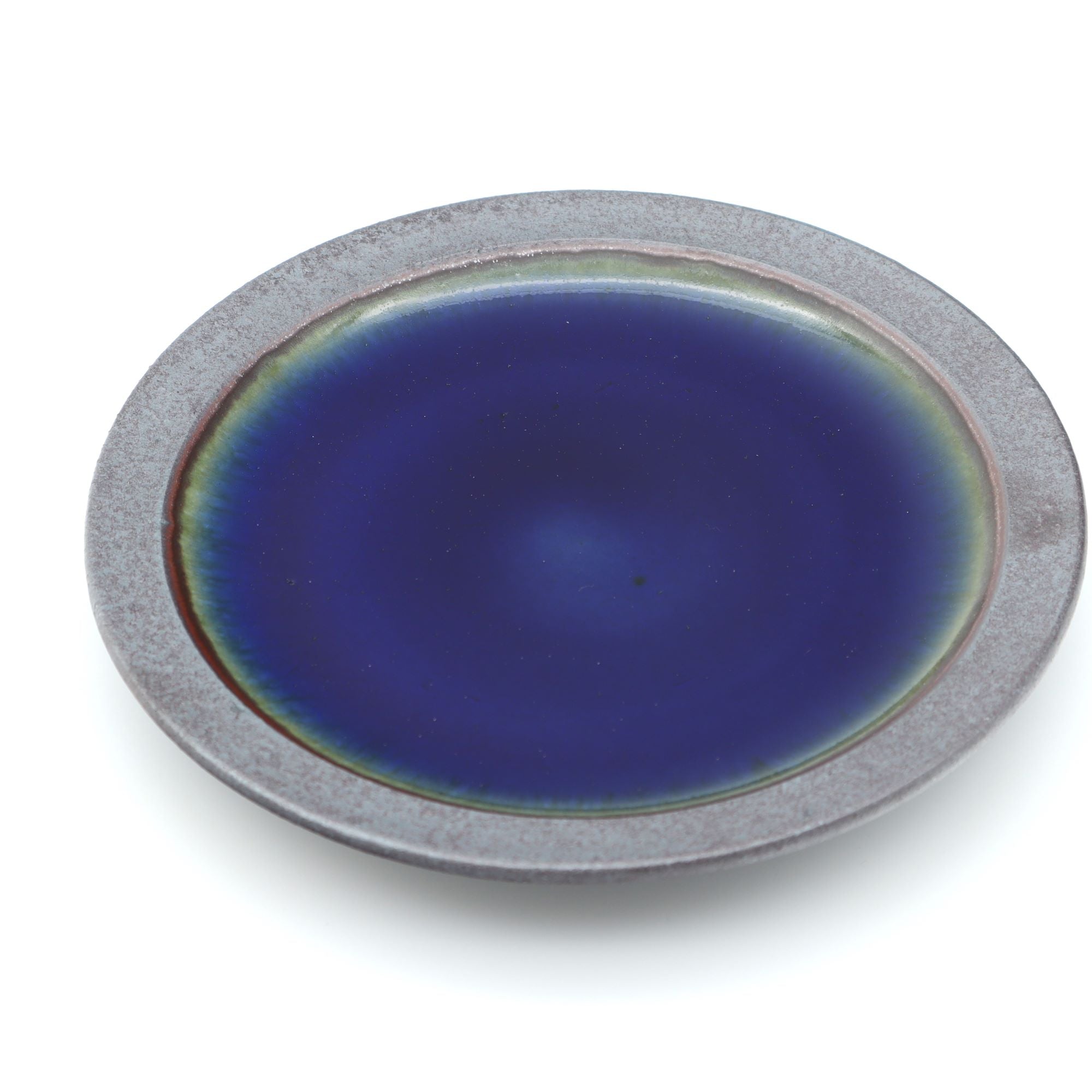 美しい呉須の深みと艶 出西窯 縁鉄砂呉須釉皿 5寸 取り皿に最適 – canosa