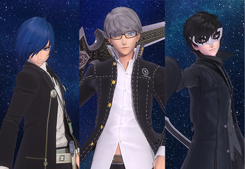 ペルソナシリーズより、ジョーカー、鳴上 悠、結城 理が参戦