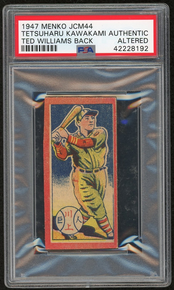 Baseball - 1947 Menko Ted Williams Back (JCM44): MF's Ted Williams
