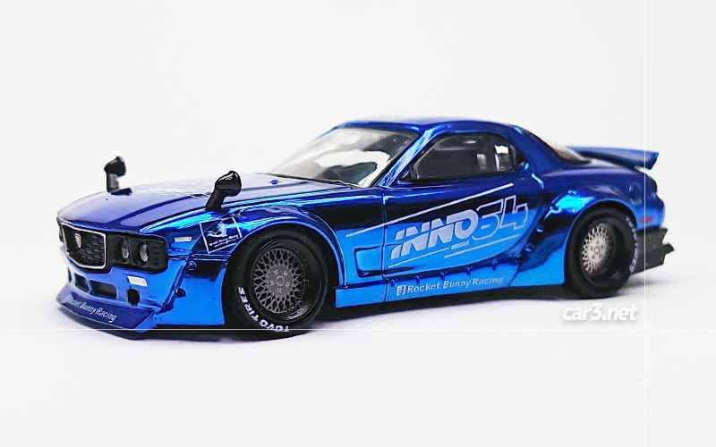 イノモデル-INNO64-パンデム・ロケットバニー・RX-7（FD3S）クローム