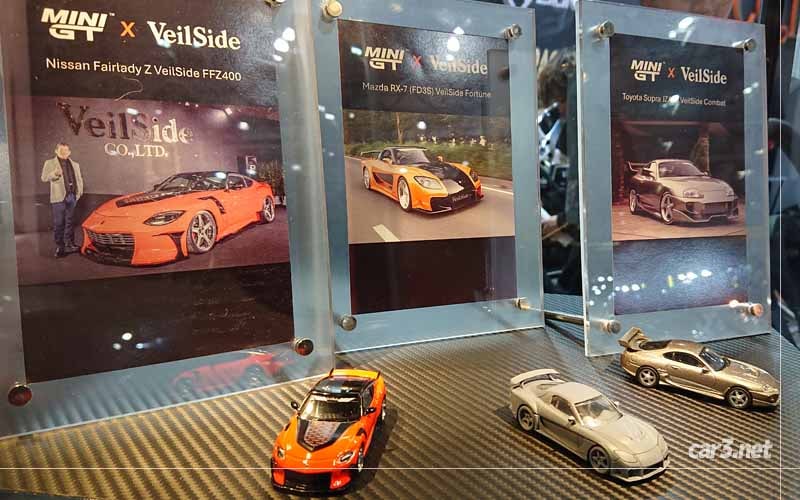 東京オートサロン2025のヴェイルサイドブースのMINI GT | 車×3（轟Car3）