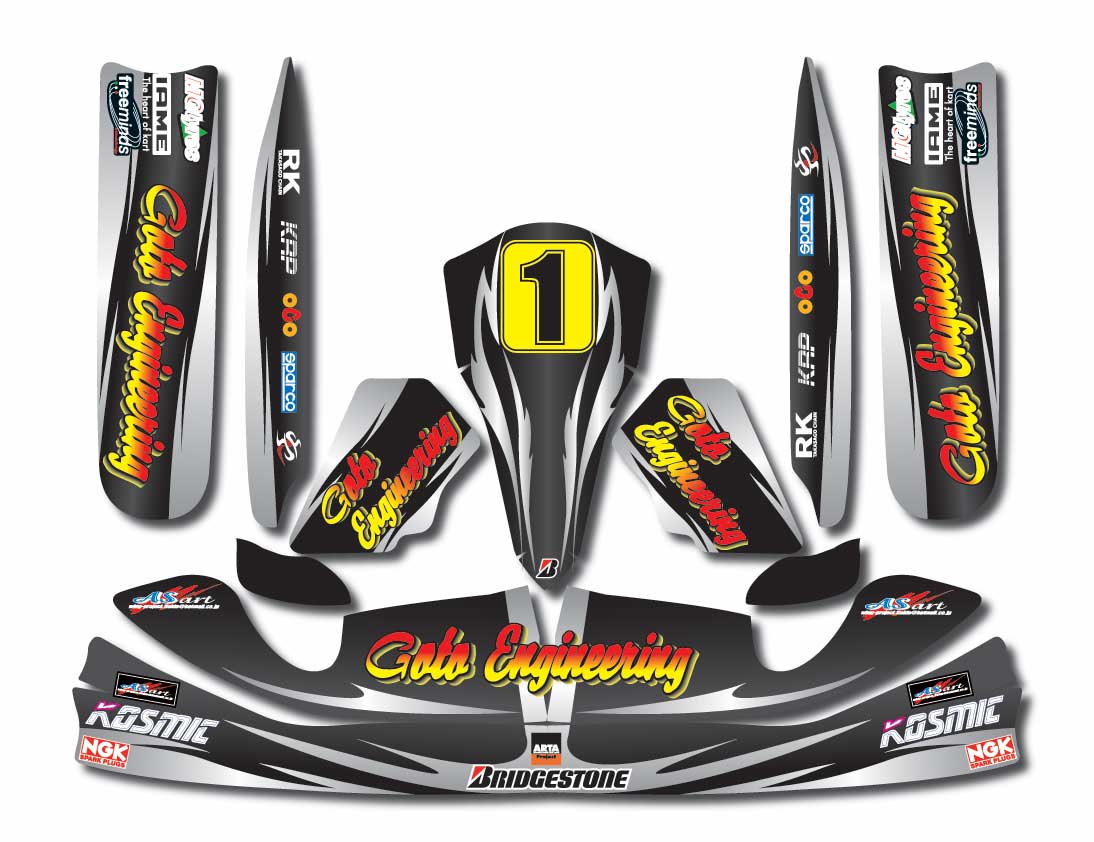 オリジナル レーシングカートカウル ステッカー | Racing-Style