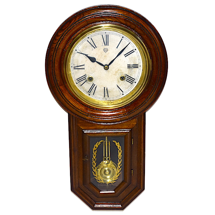 ハートエッチ精工所 頭丸尾長柱時計 大正時代頃【W314】 | れとろくろ