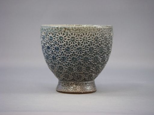 一の瀬焼・丸田窯 塩釉印花湯呑 | 暮らしの和食器・陶器「陶空間いち」