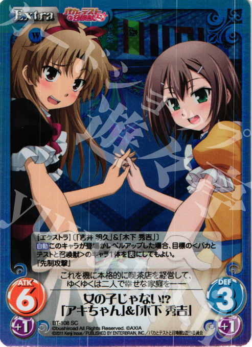 SC 女の子じゃない！？「アキちゃん」&「木下 秀吉」 販売 | バカと