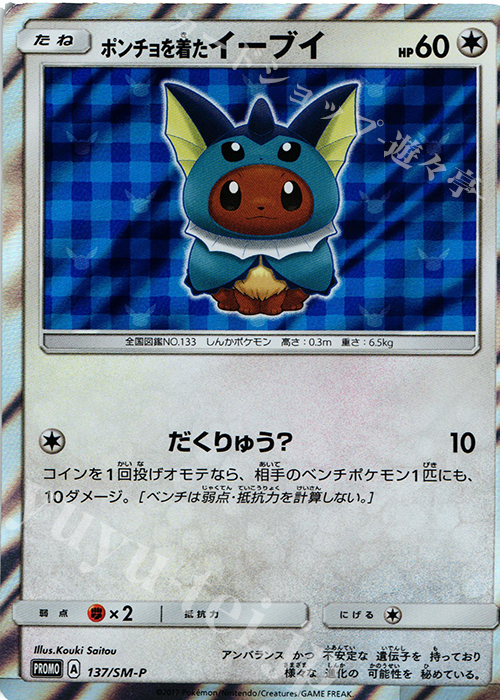PROMO ポンチョを着たイーブイ 買取 | SM プロモーションカード【101