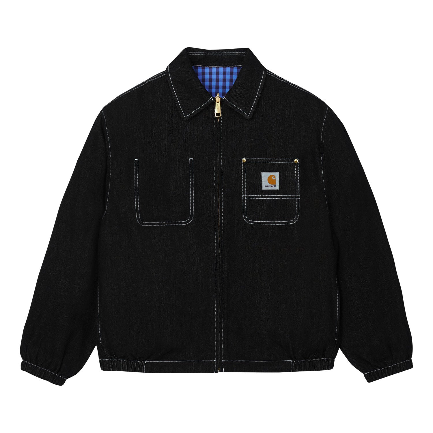 ハーフジップアメリカンスクリプトスウェットシャツ