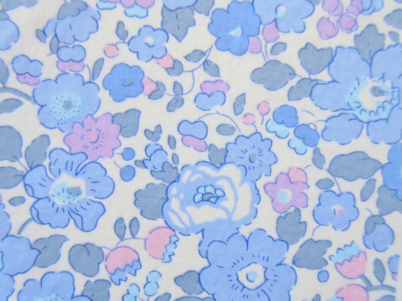 Betsy（ベッツィ）ブルー、テラコッタ、ピンクモーヴ 国産リバティ生地