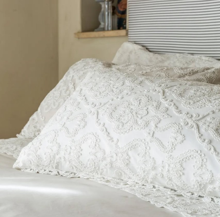 Chez moi ベッドカバー アラベスク レースフリル - Casa Dolce Casa