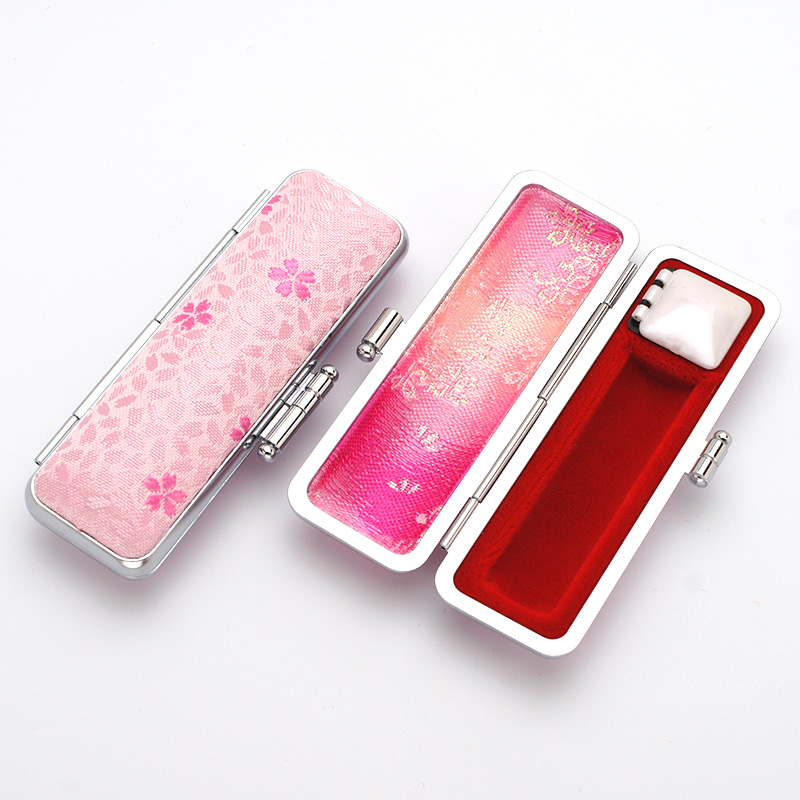 印鑑ケース「桜柄」13.5-15.0mm用(ピンク)｜印鑑ケース.com