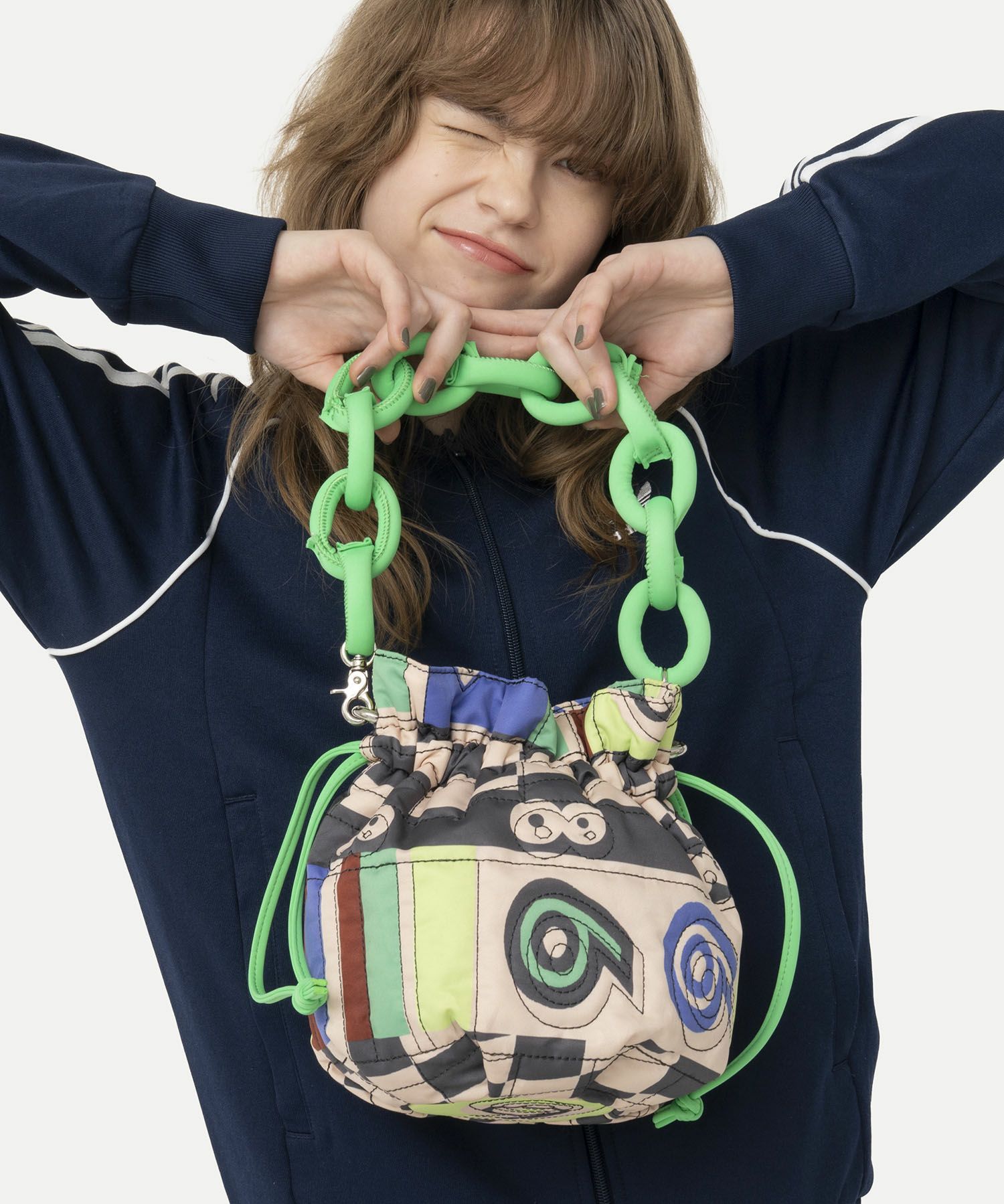 HEY! Mrs ROSE(ヘイ！ミセスローズ)プリントキルト巾着 | CASSELINI