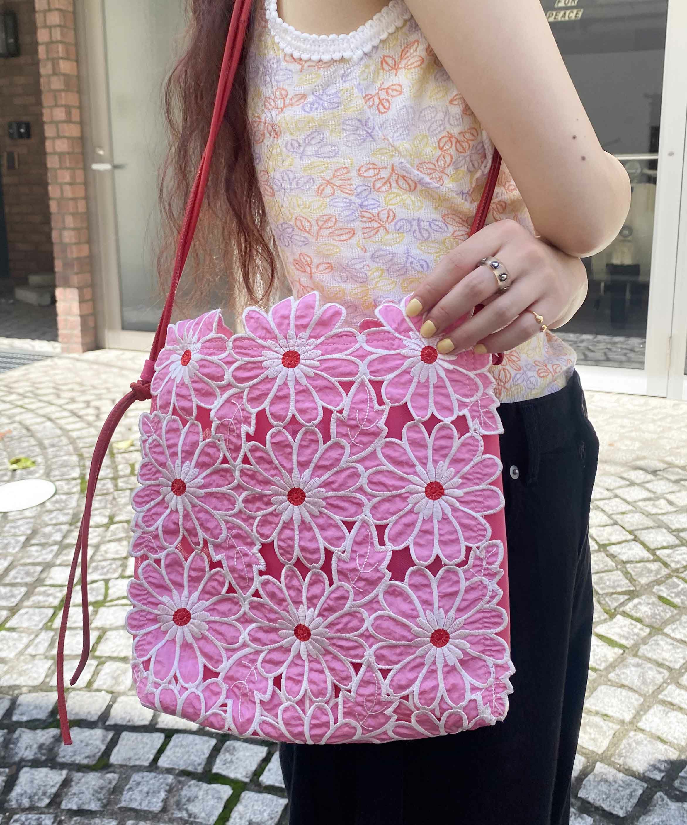 HEY! Mrs ROSE(ヘイ！ミセスローズ)フラワー刺繍TOTE mini | CASSELINI