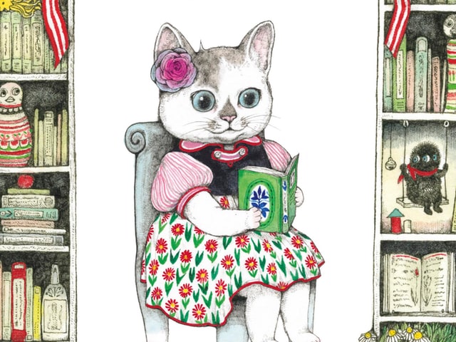 希少！直筆サインイラスト入り！ヒグチユウコさんビッグクッション