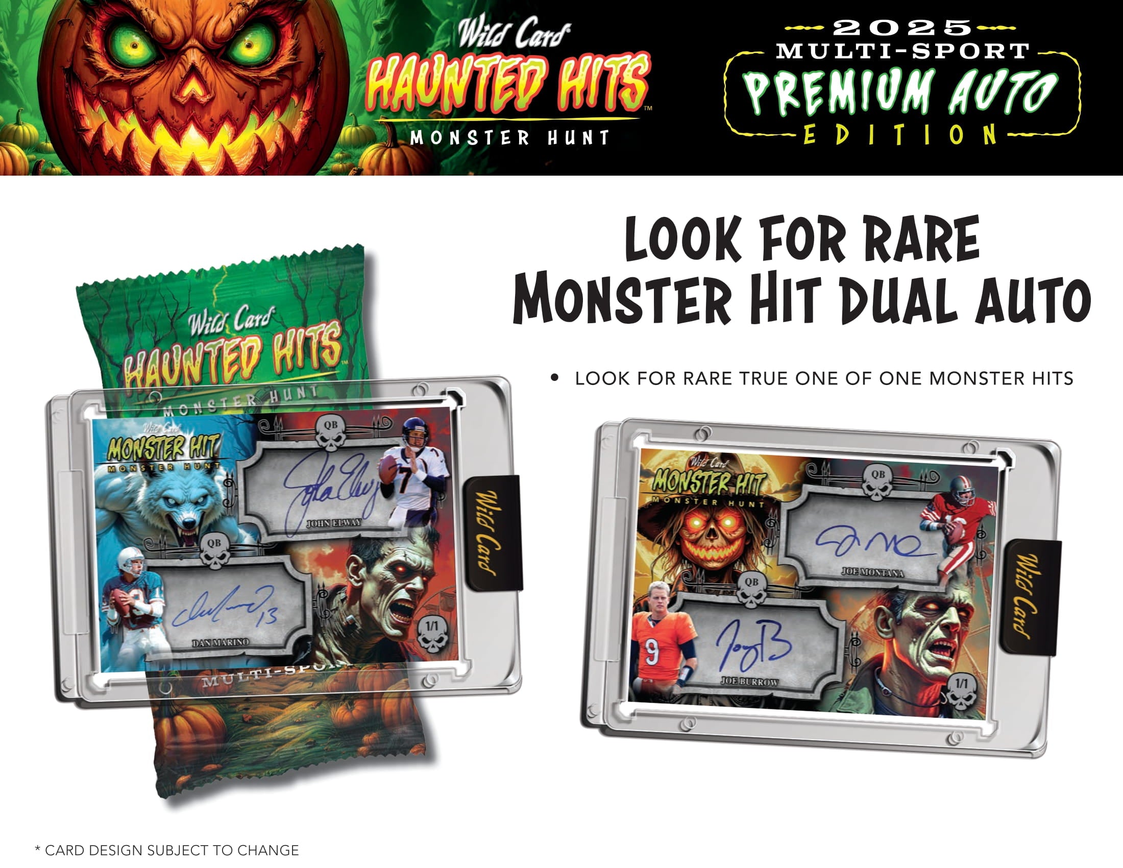 2025 Wild Card Multi-Sport Haunted Hits Premium Auto Edition Hobby