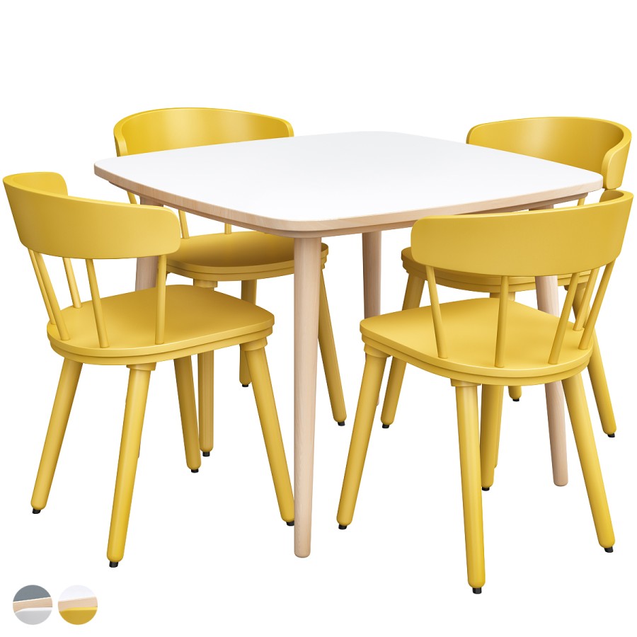 Omtänksam Table Chair Ikea - 3D Model for VRay