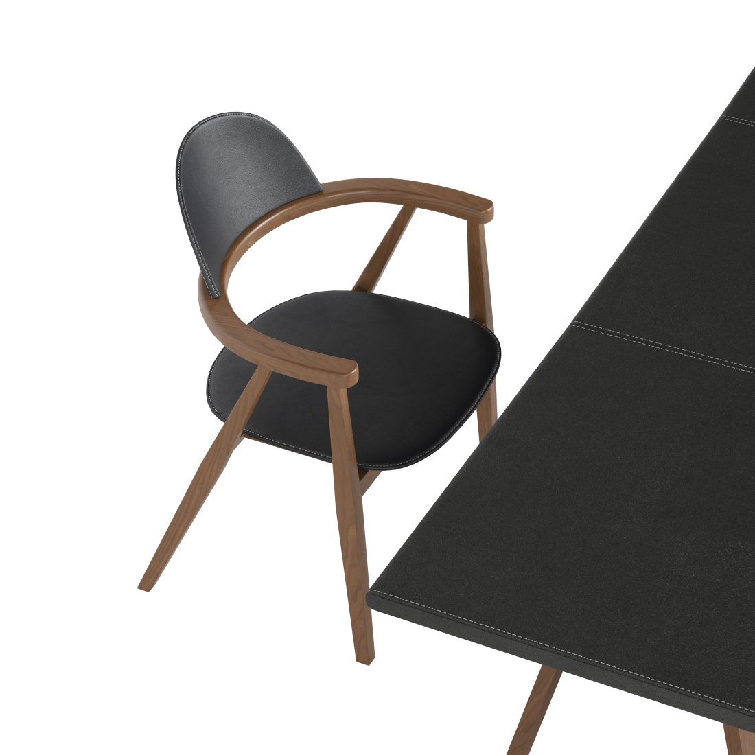 Hermes Metiers Desk And Chair - 3D Model for Corona