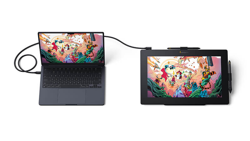 超低反射Super AG Etchingを採用した15.6型4K有機ELペンタブレット