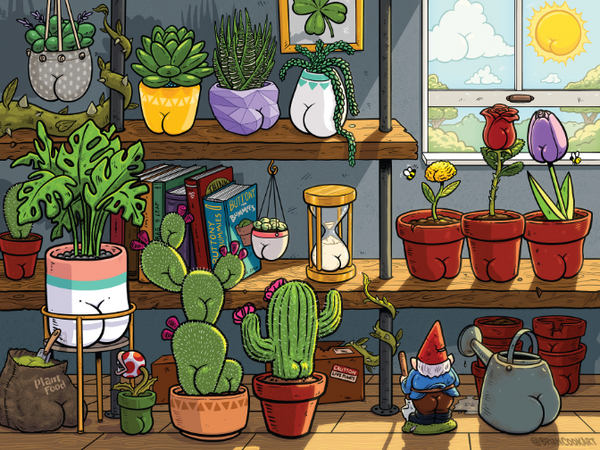 Butts on Things - Plants - 300 Piece Puzzle – Ceaco.com