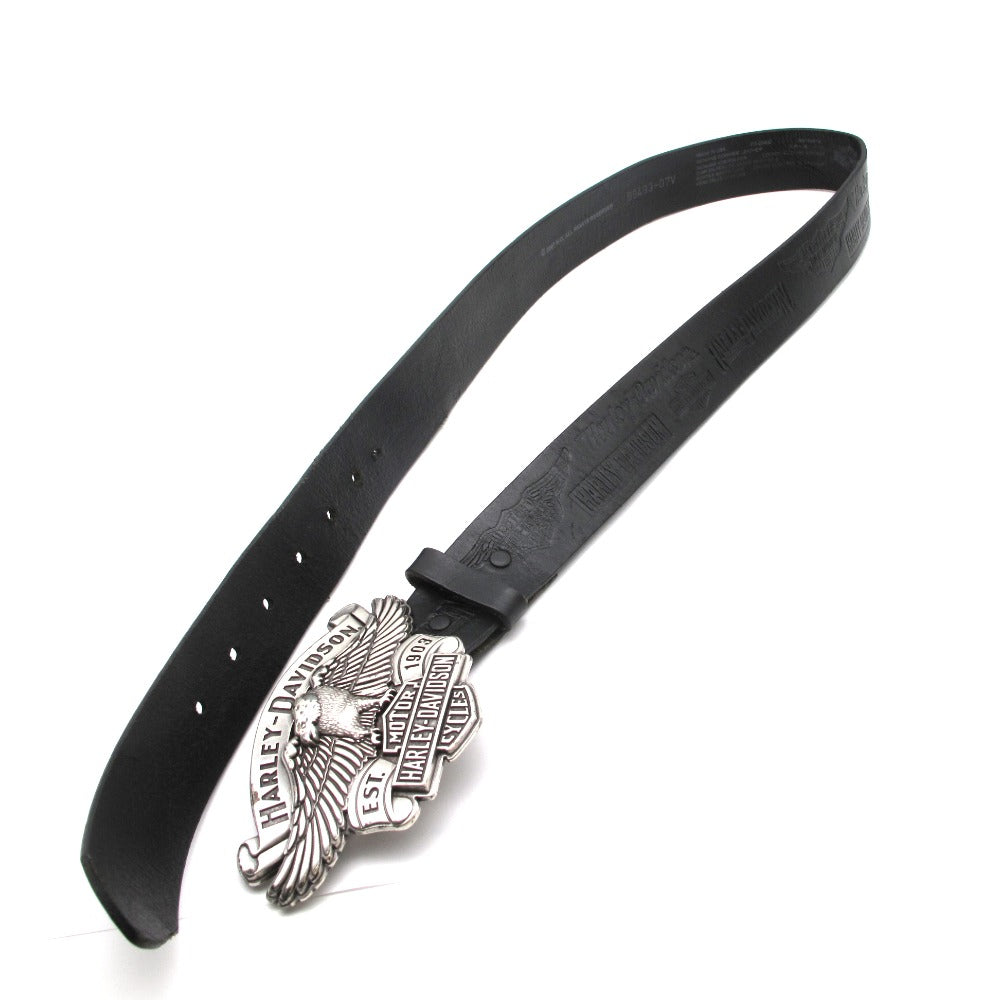 Harley Davidson ハーレーダビッドソン ロゴ型押し レザー 革 ベルト