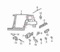 Mazda 5 Left Center panel protector | Mazda OEM Part Number C235
