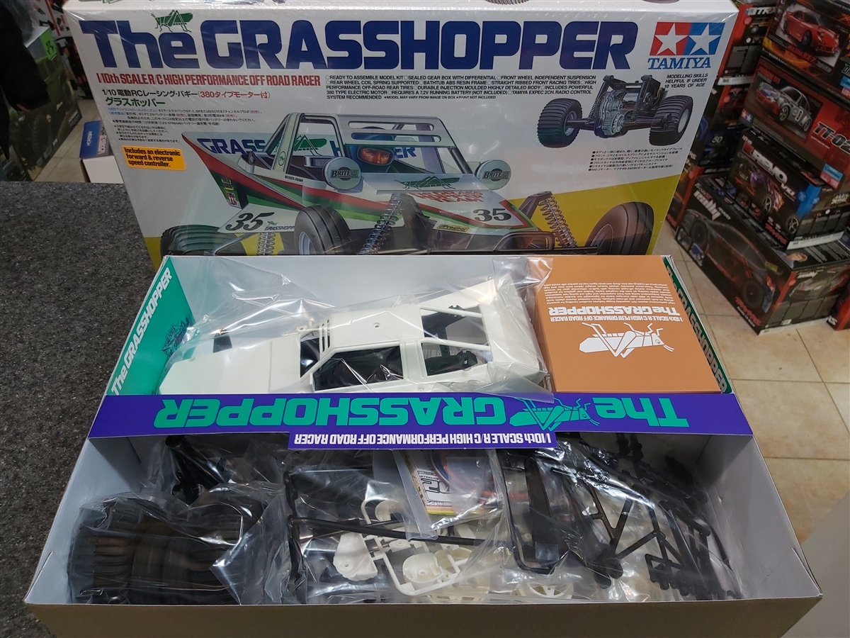 Tamiya Grasshopper 1/10 Off-Road 2WD Buggy Kit with Motor and ESC