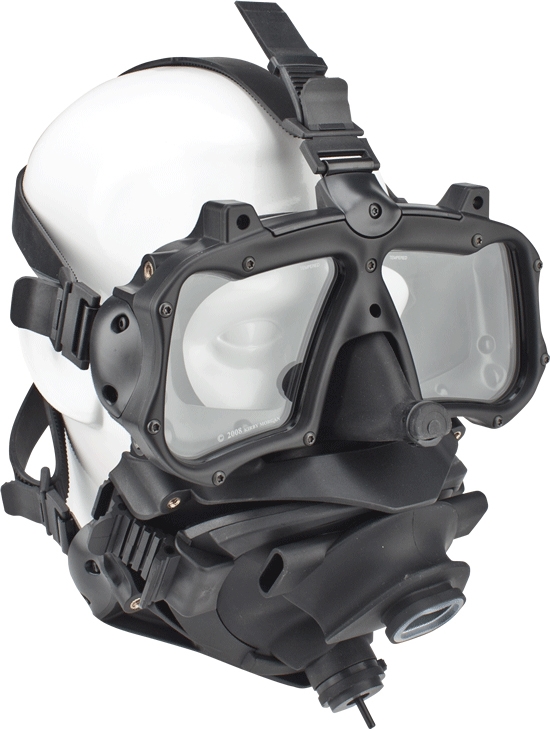 Kirby Morgan M-48 Mod-1 Full Face Diving Mask With Pod, Without