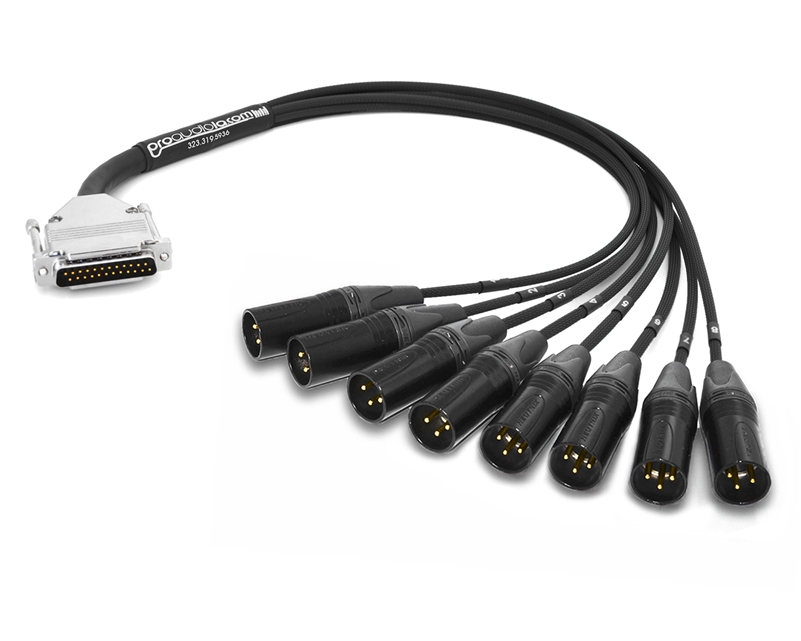 Analog Mogami DB25 to XLR-Male Snake Cable | Made from Mogami 2932