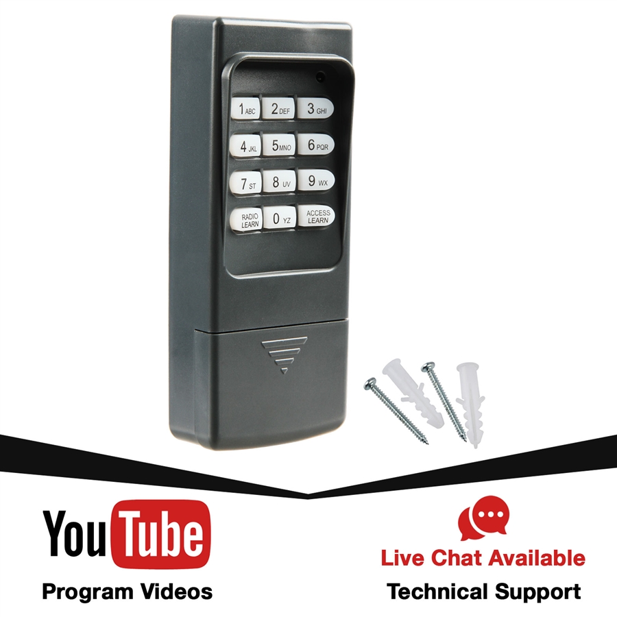Garage Door Opener Remote Keyless Entry Keypad for Multi-Code 420001
