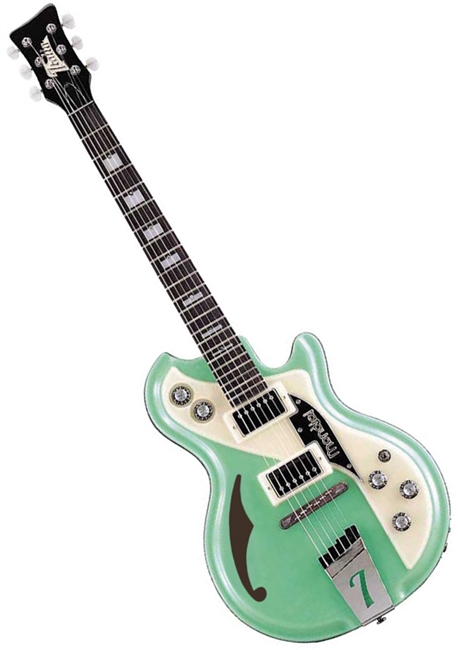 Italia Guitars Mondial Classic Semi-Hollow Acousti-Glass Electric