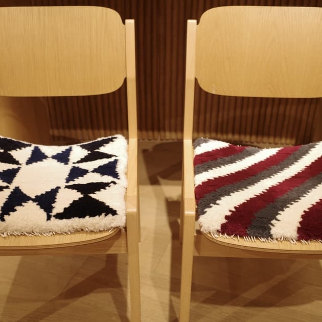 通信販売開始のお知らせ－小野眞佐子さんのノッティング織椅子敷