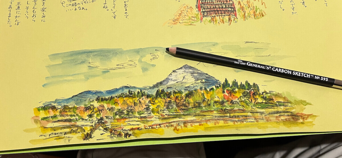 油絵冠雪伊吹山 油絵冠雪伊吹山 油絵冠雪伊吹山 伊吹山冠雪」 by 杉本