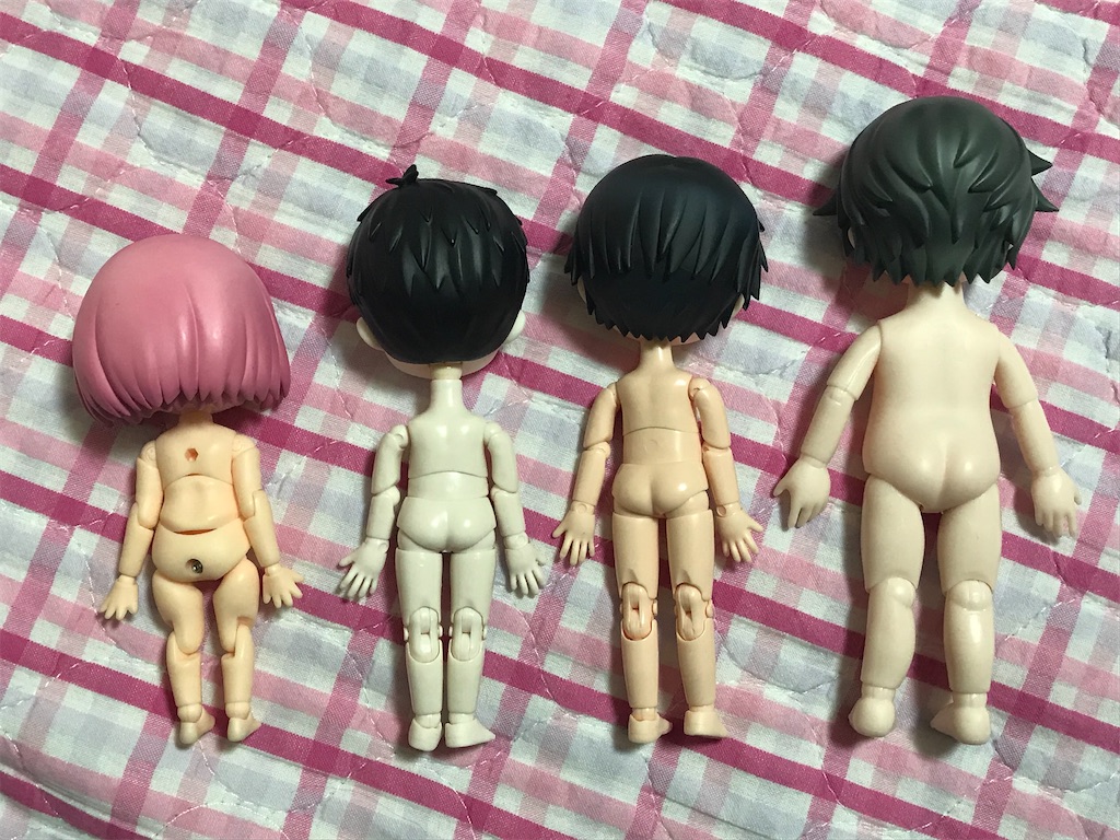 ドール】セリアドールとオビツろいどとねんどろいどどーる比較