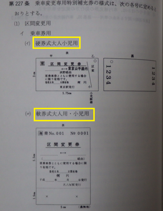 切符系】 キップの硬さ。〔硬券〕〔半硬券〕〔軟券〕の違い。 - 旅と