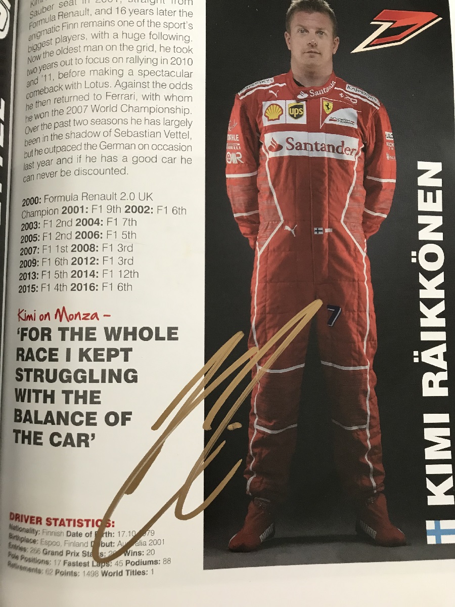 偽物サインに騙されないために ライコネン編 - F1観戦記 海外GP現地