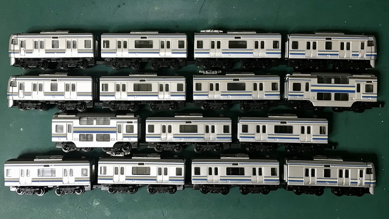 Bトレ E217系横須賀・総武快速線を組み立てる＆15両フル編成にしてみた