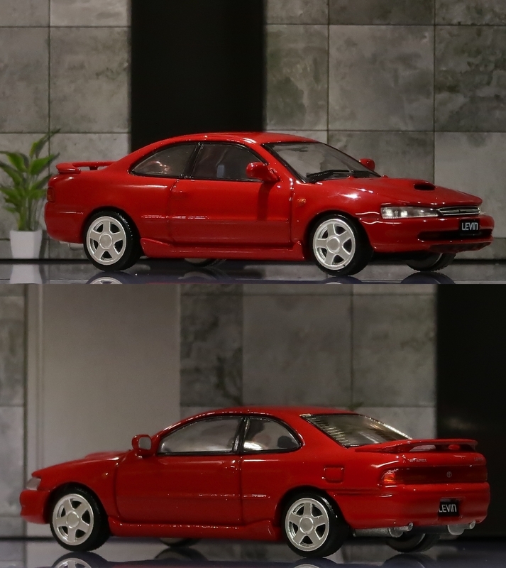 ミニカーレビュー】 BM Creations 1/64 - Toyota Levin 101 (Red) - と